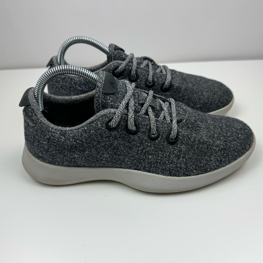 Allbirds Men’s Size US 8 The Wool Runners Natural Grey Lace-up Sneakers‎ Shoes